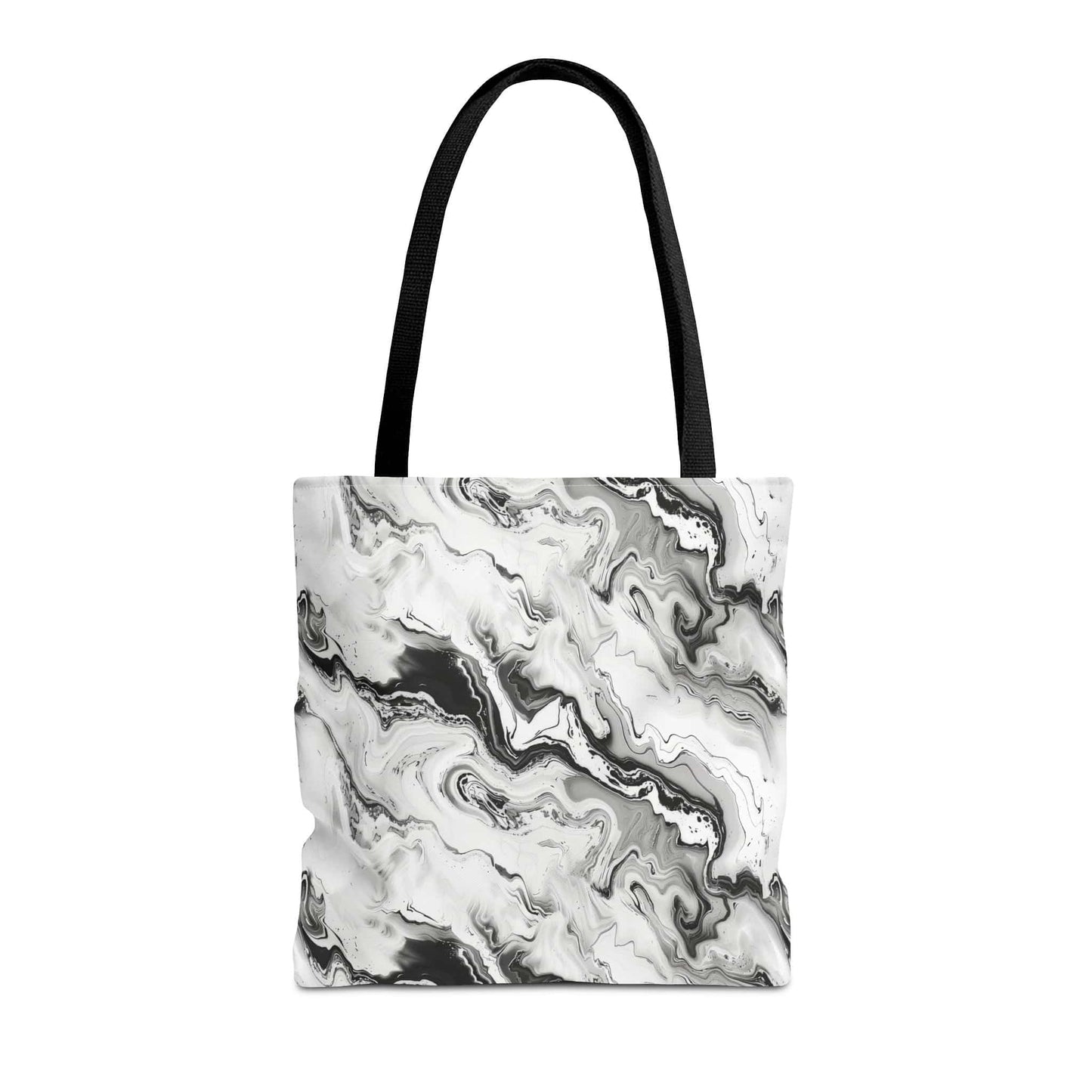 Frost Veil Marble Canvas Tote Bag