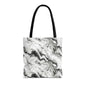 Frost Veil Marble Canvas Tote Bag