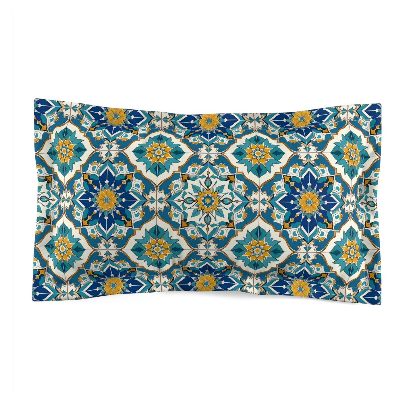 Mediterranean Lace Microfiber Pillow Sham