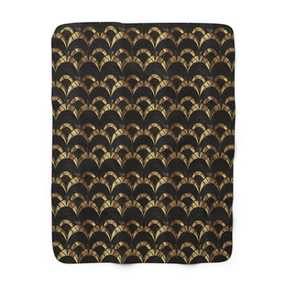 Gilded Elegance Fleece Blanket