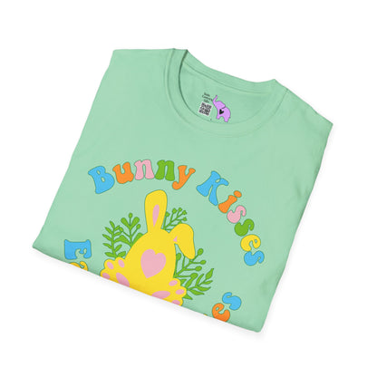 Bunny Kisses Easter Wishes Adult T-shirt