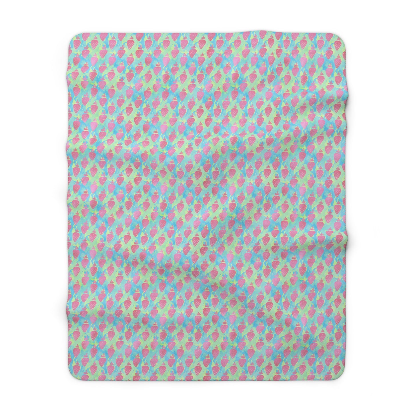 Strawberry Breeze Fleece Blanket