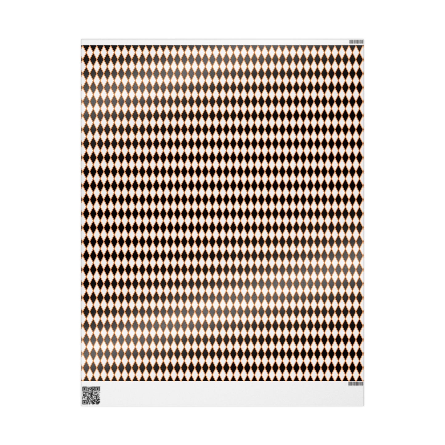 Midnight Ember Harlequin Wrapping Paper