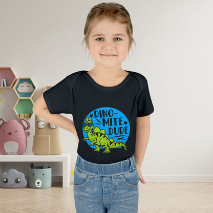 Dino-Mite Dude Baby Rib Bodysuit