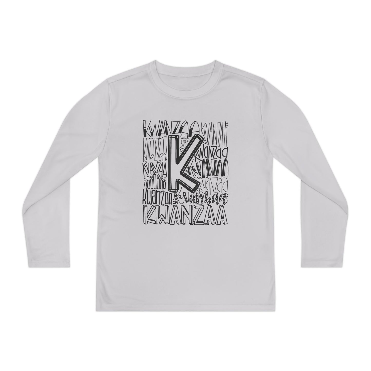 Kwanzaa Wordcloud Youth Long Sleeve Tee