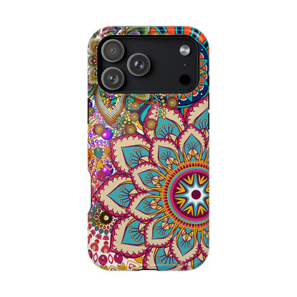 Colorful Mandala MagSafe® Compatible Tough Case for iPhone