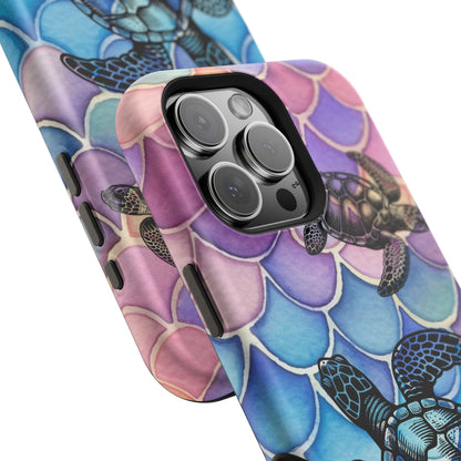 Sea Turtle Silhouette MagSafe® Compatible Tough Case for iPhone