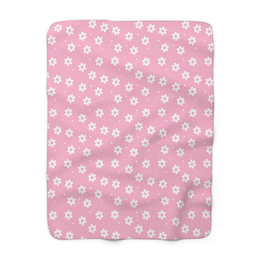 Pretty Petals & Dots Fleece Blanket