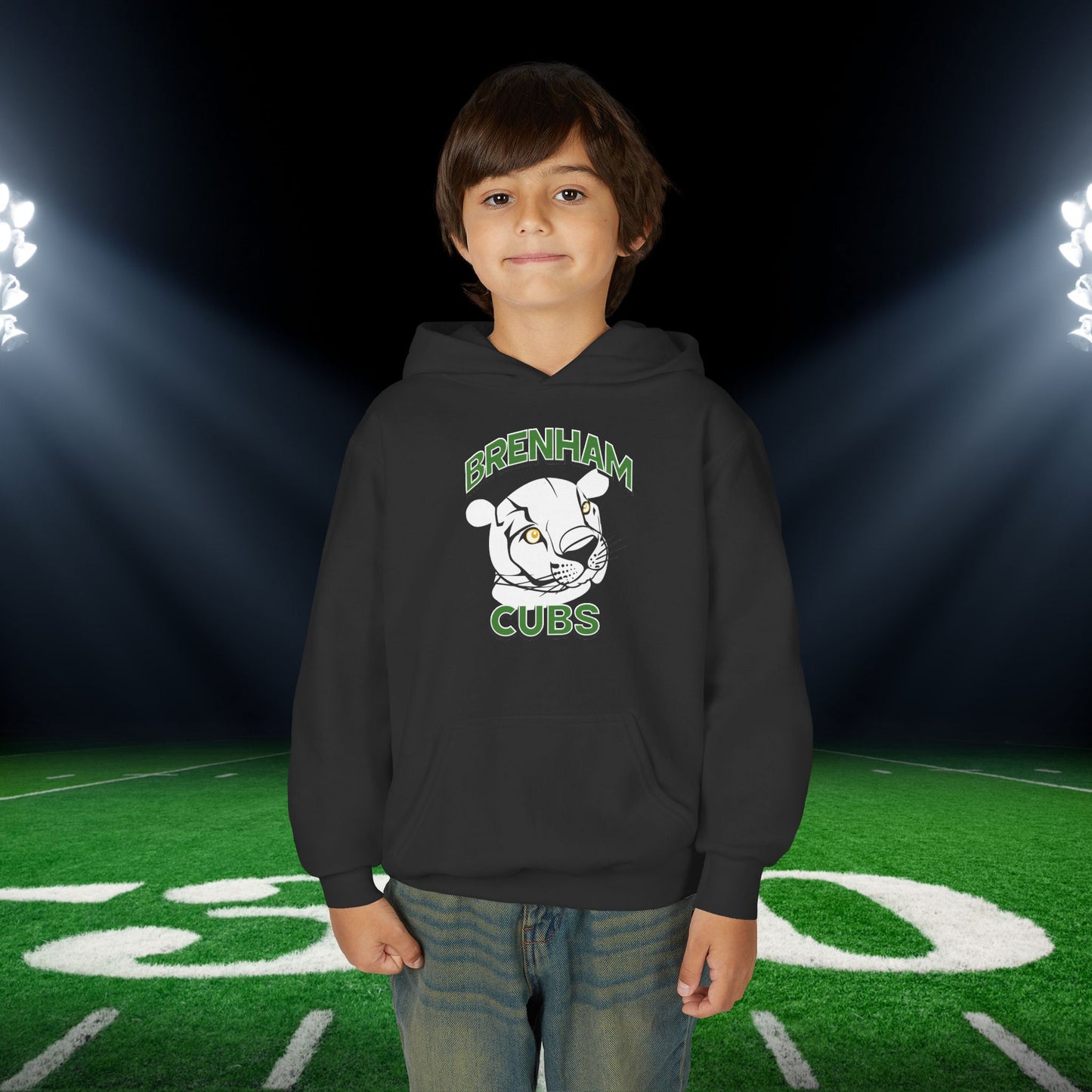 Brenham Cubs w/Mascot Youth Heavy Blend Hoodie