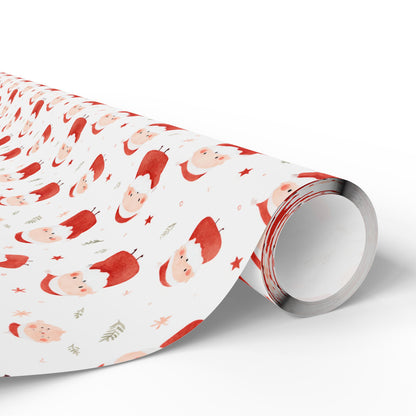 Holly Jolly Santas Wrapping Paper