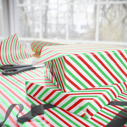 Merry & Bright Lines Wrapping Paper