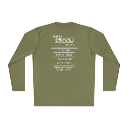 I'm An Invisible Warrior Chronic Illness Adult Long Sleeve Tee