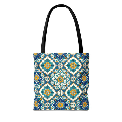 Mediterranean Lace Canvas Tote Bag