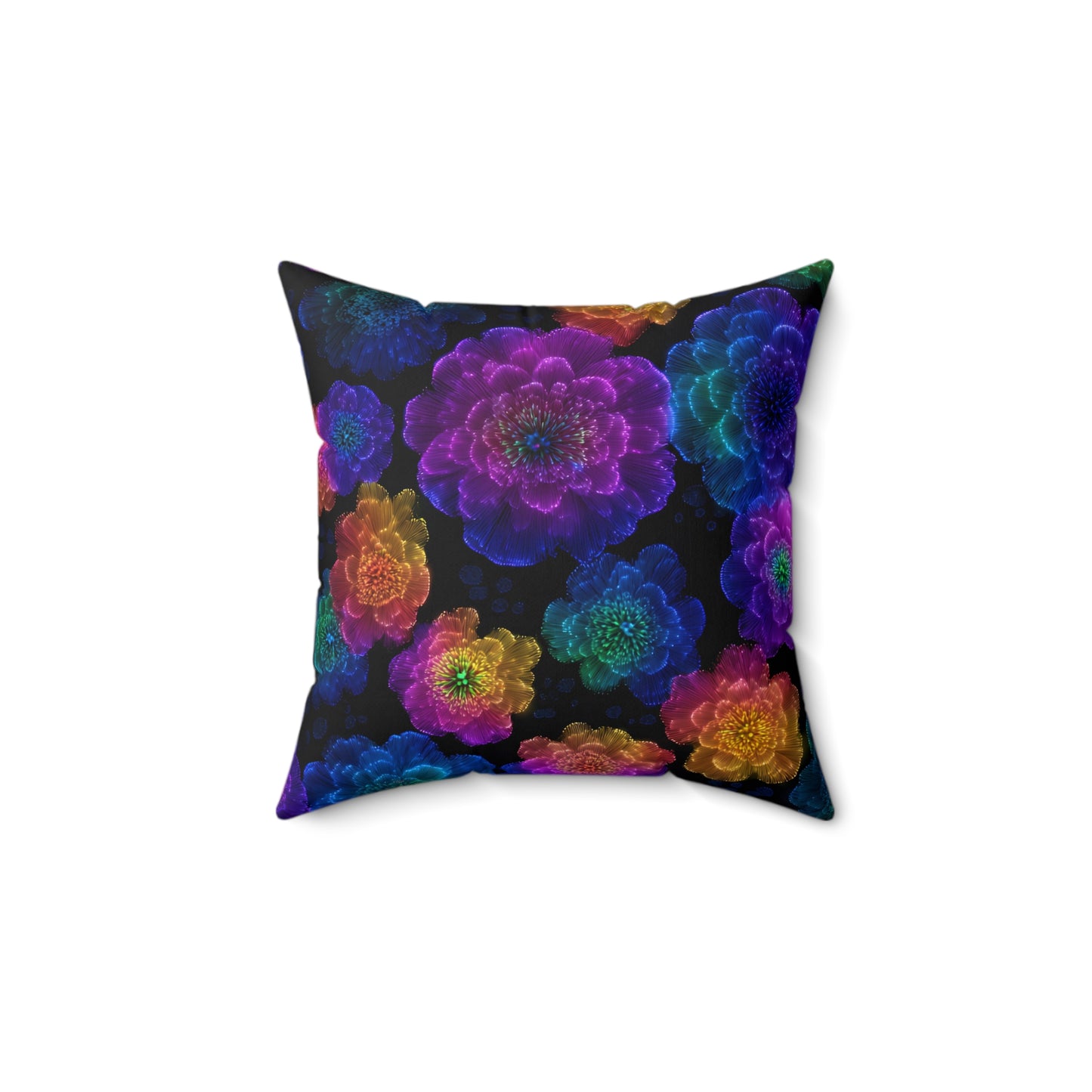 Luminous Carnations Throw Pillow