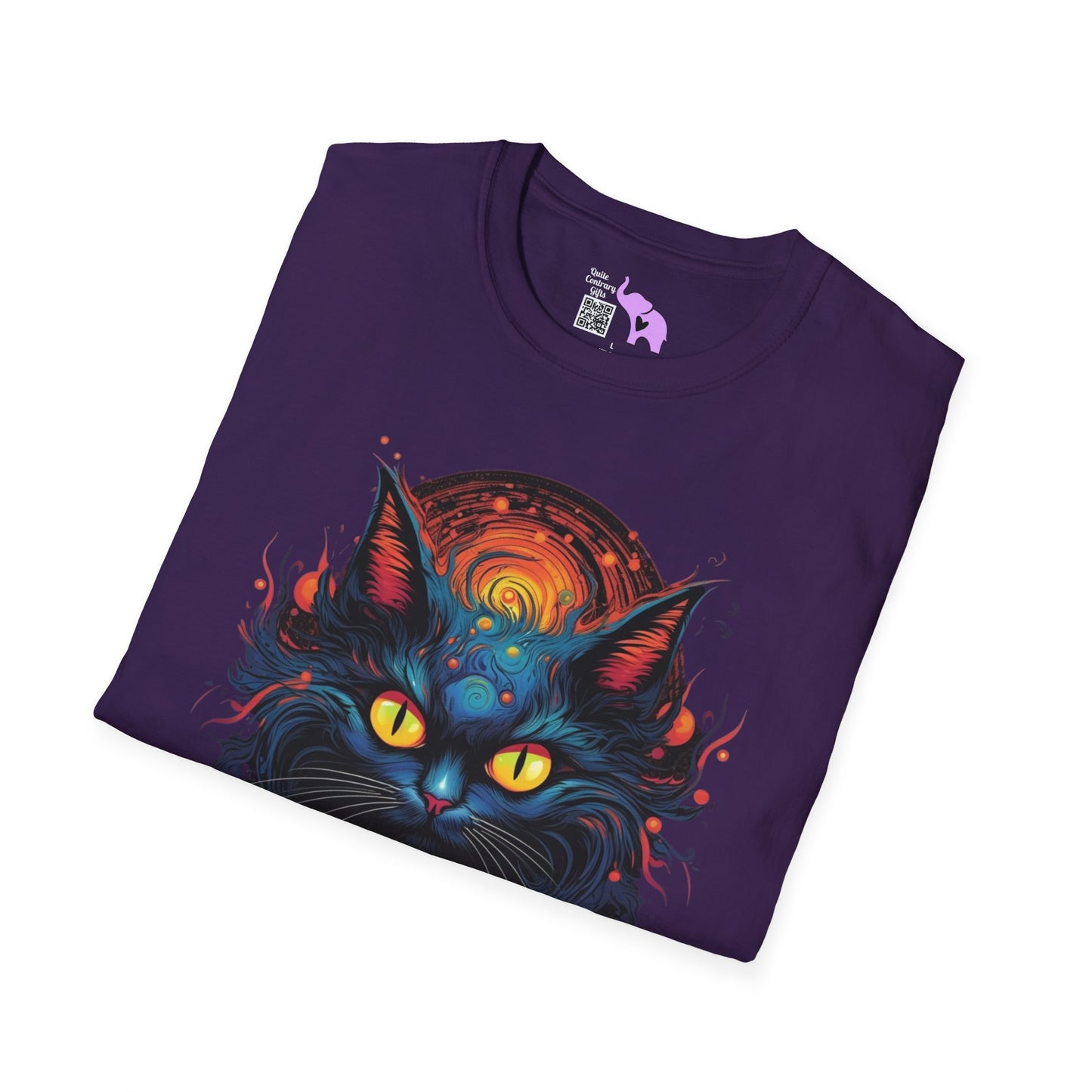 Creepy Black Cats 12 Adult T-shirt