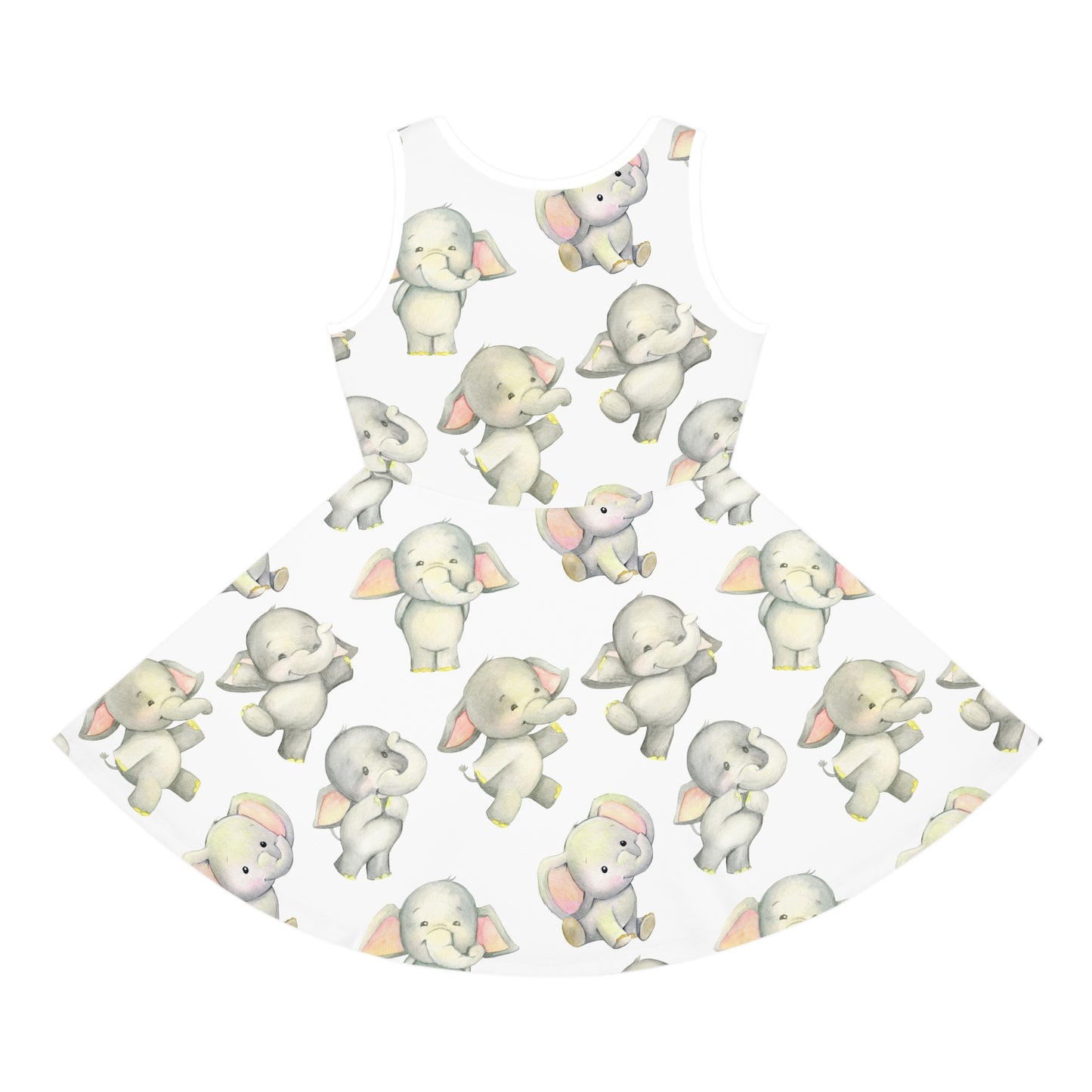 Dancing Elephants Girls' Sleeveless Sundress
