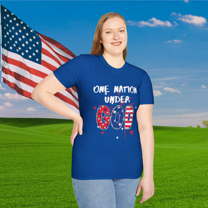 One Nation Under God Adult T-shirt