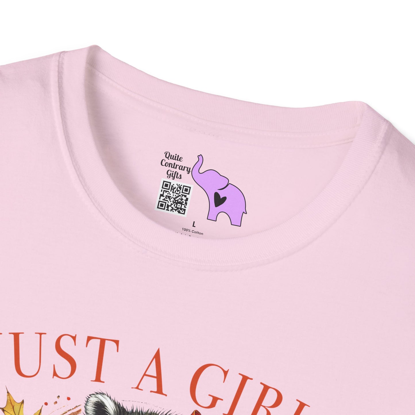 Just A Girl Who Loves Pumpkin Spice (Racoon) Adult T-shirt