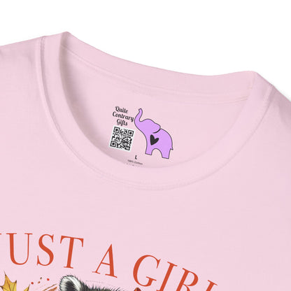 Just A Girl Who Loves Pumpkin Spice (Racoon) Adult T-shirt