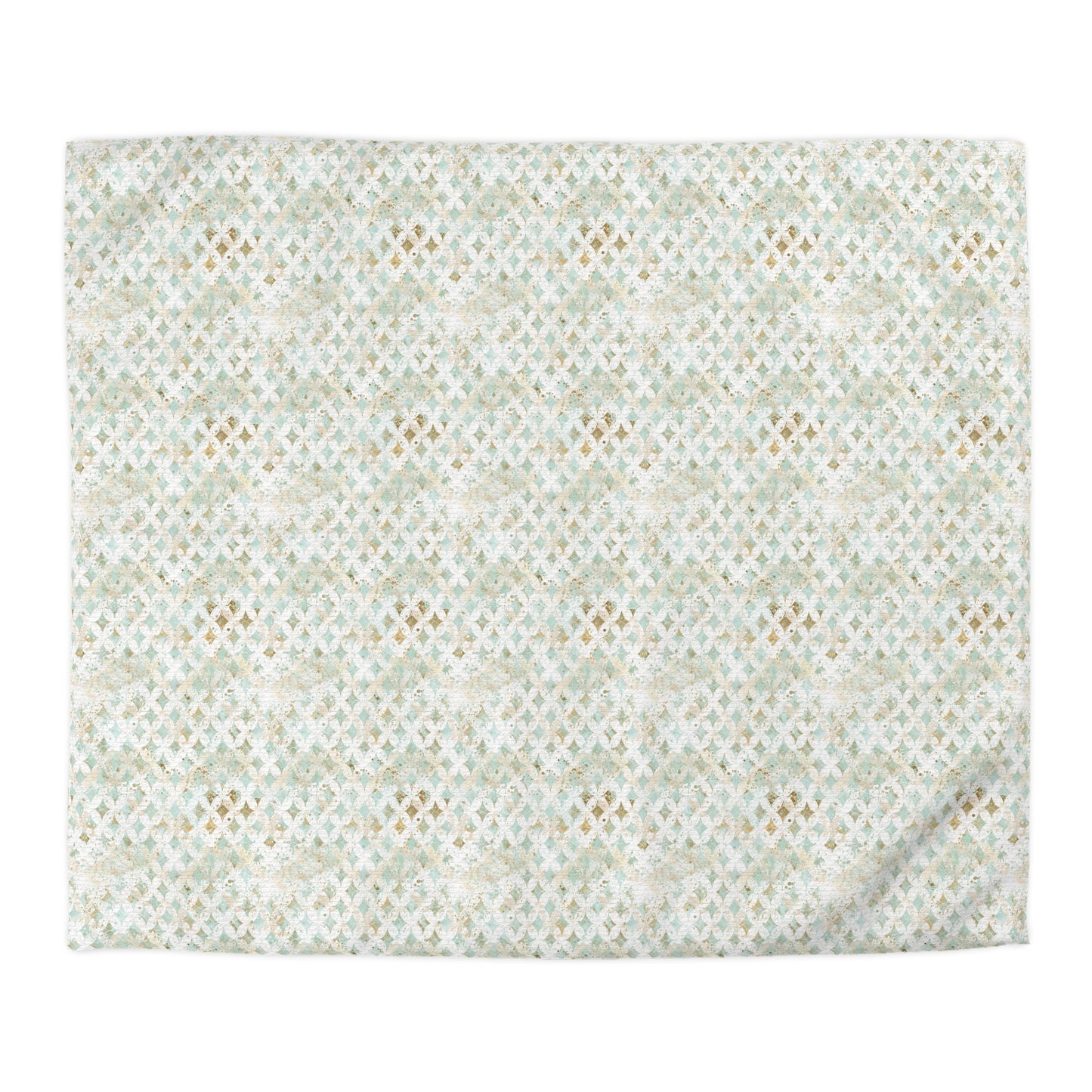 Faded Correspondence Microfiber Duvet Cover
