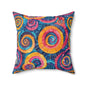 Rainbow Revolt Throw Pillow