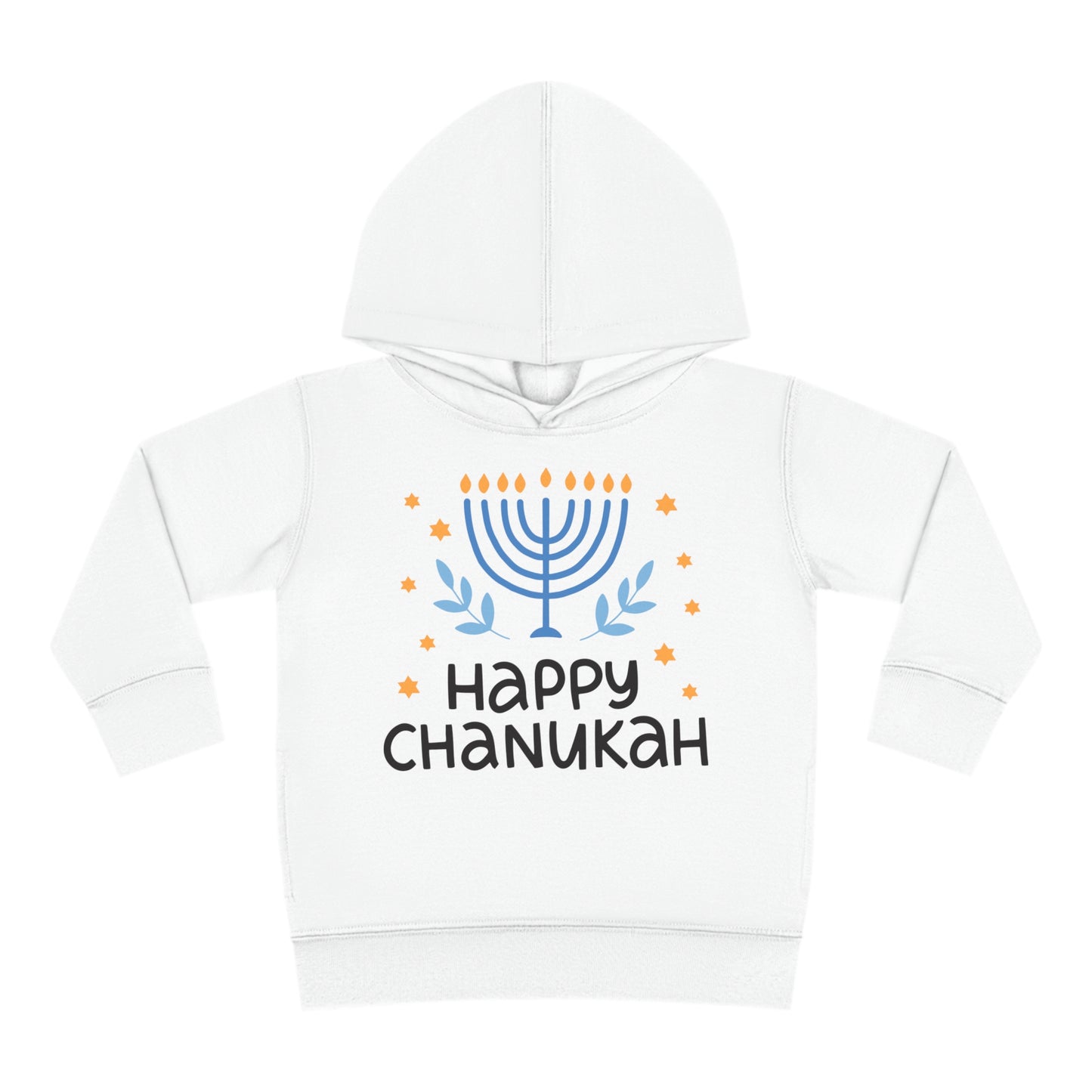 Happy Chanukah Toddler Pullover Fleece Hoodie