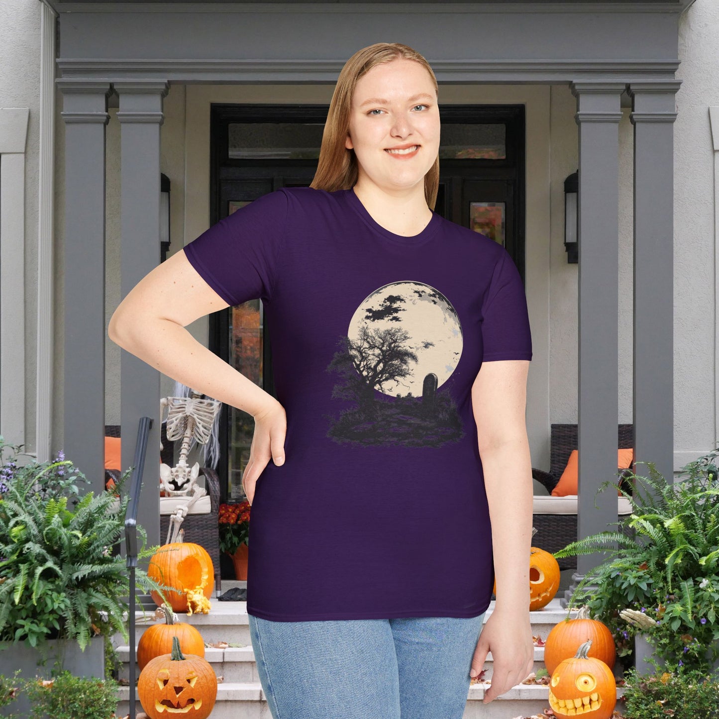 Halloween Grave Adult T-shirt
