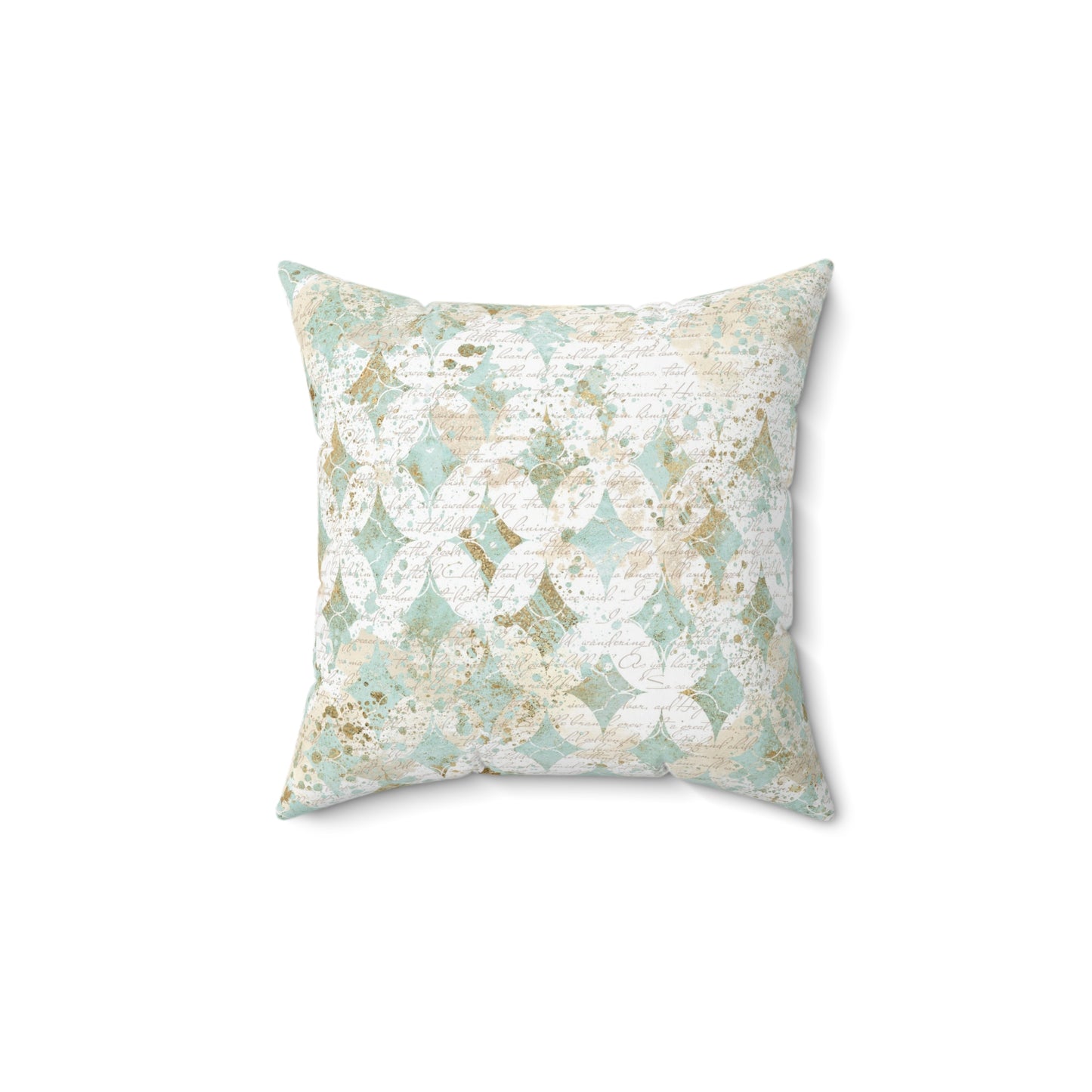 Faded Correspondence Throw Pillow