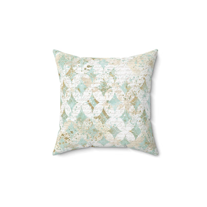 Faded Correspondence Throw Pillow