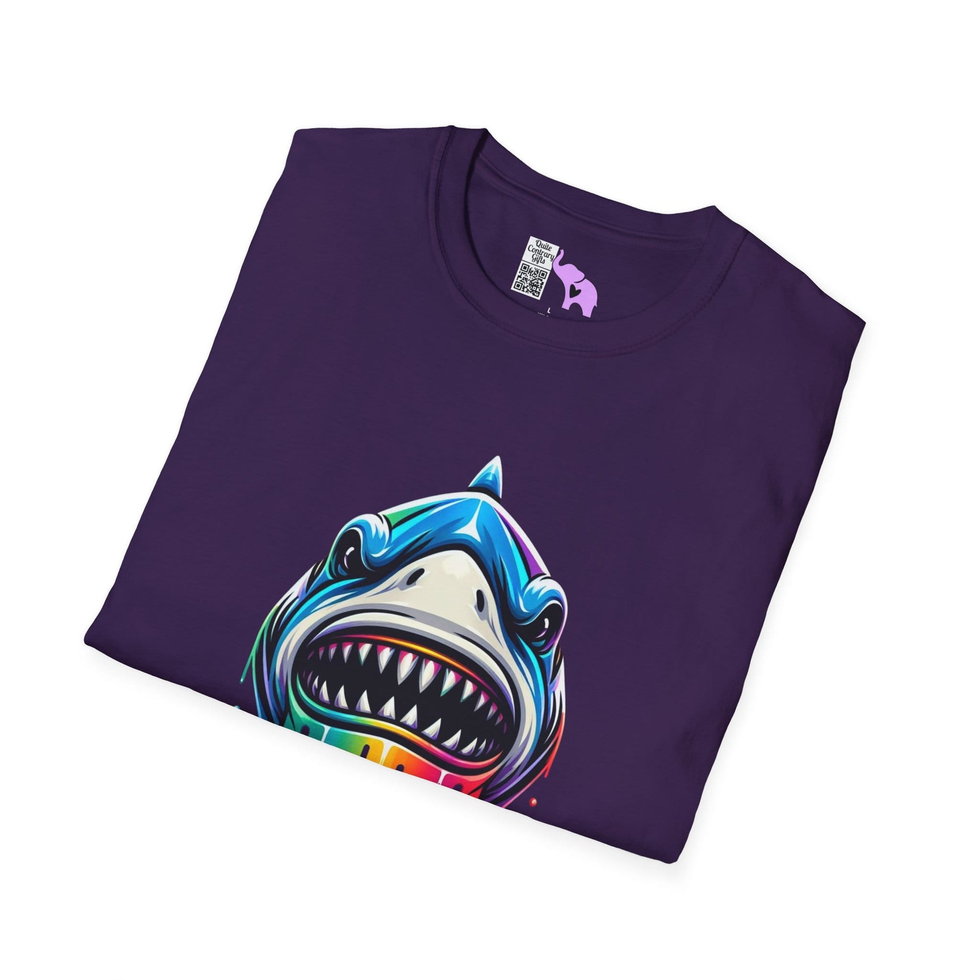 Colorful Shark Adult T-shirt