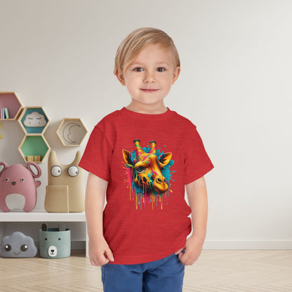 Colorful Giraffe Toddler Tee
