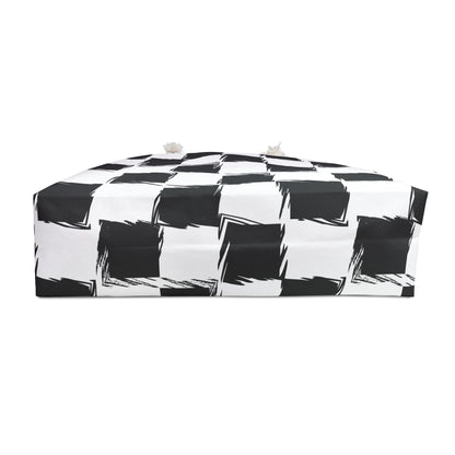 Distorted Check Weekender Bag