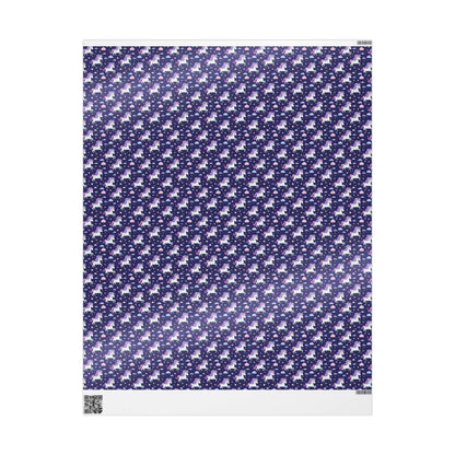 Starlight Unicorn Parade Wrapping Paper