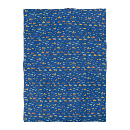 Back & Forth Boulevard Microfiber Duvet Cover