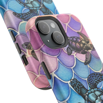 Sea Turtle Silhouette MagSafe® Compatible Tough Case for iPhone