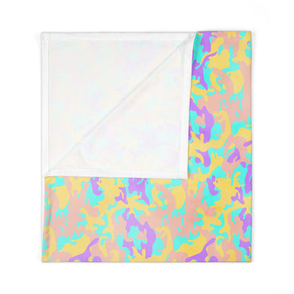 Dreamsicle Camo Baby Swaddle Blanket