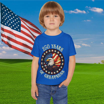 250 Years of Greatness (Stained Glass Eagle) Heavy Cotton™ Toddler T-shirt