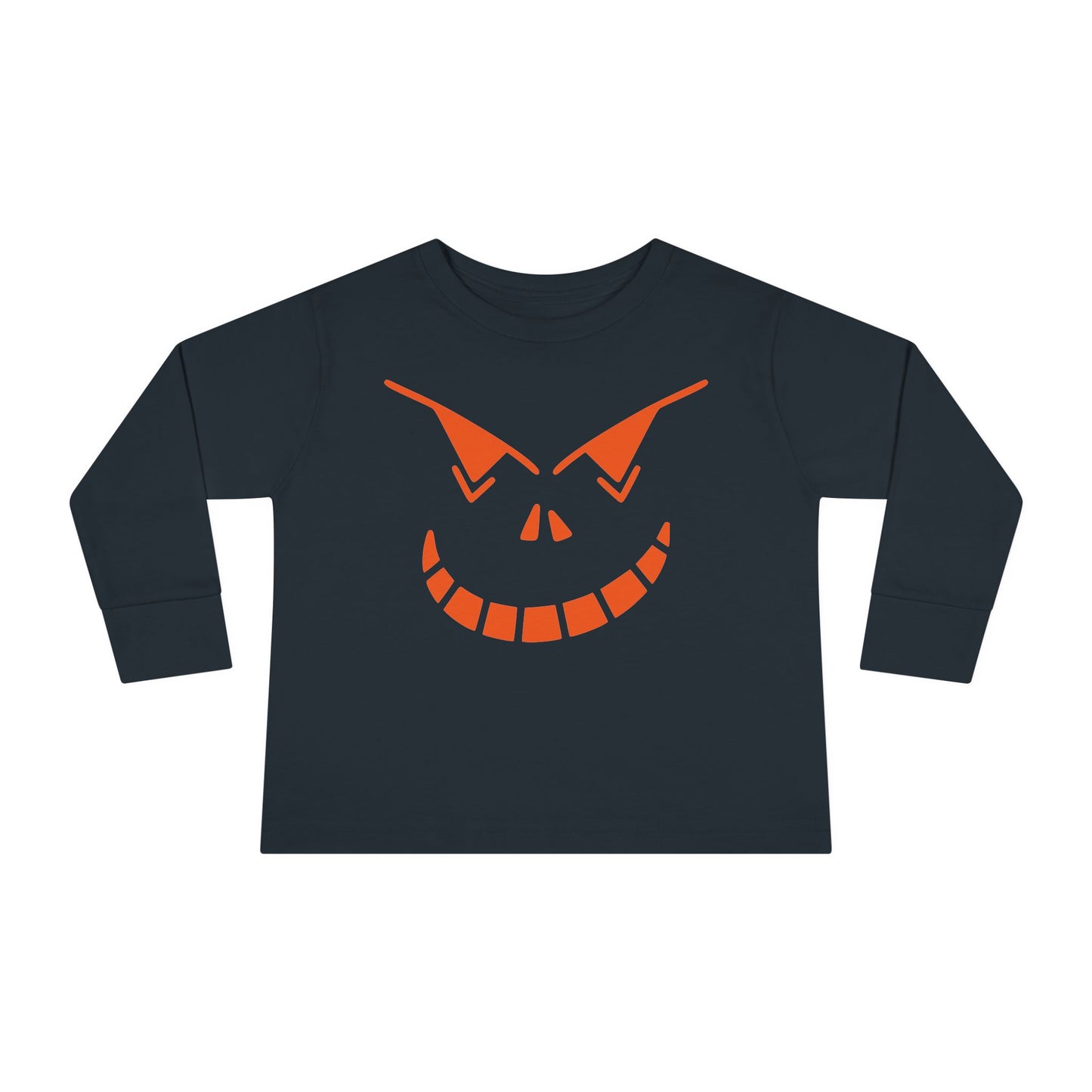 Spooky Jack-O-Lantern Toddler Long Sleeve Tee