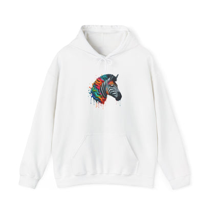 Colorful Zebra Heavy Blend™ Hooded Sweatshirt