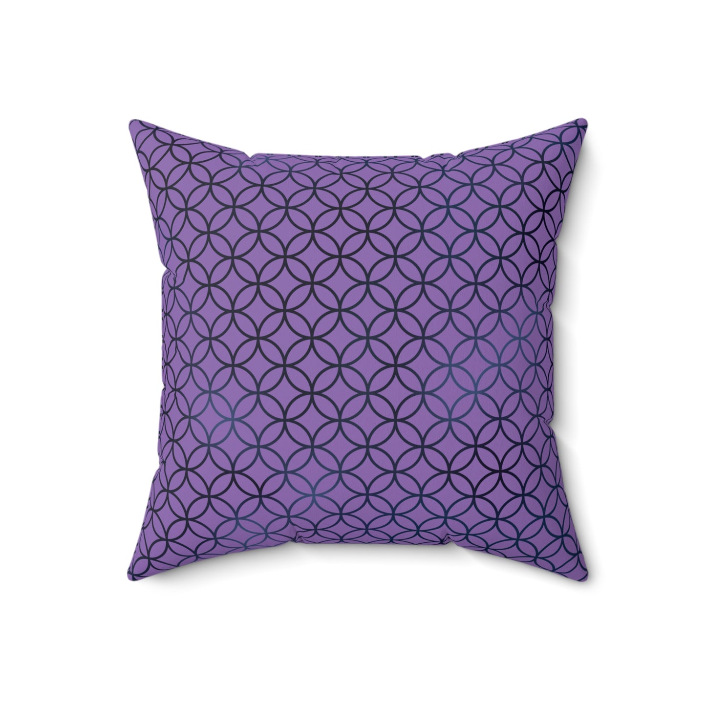 Geometric Circles & Diamonds Throw Pillow