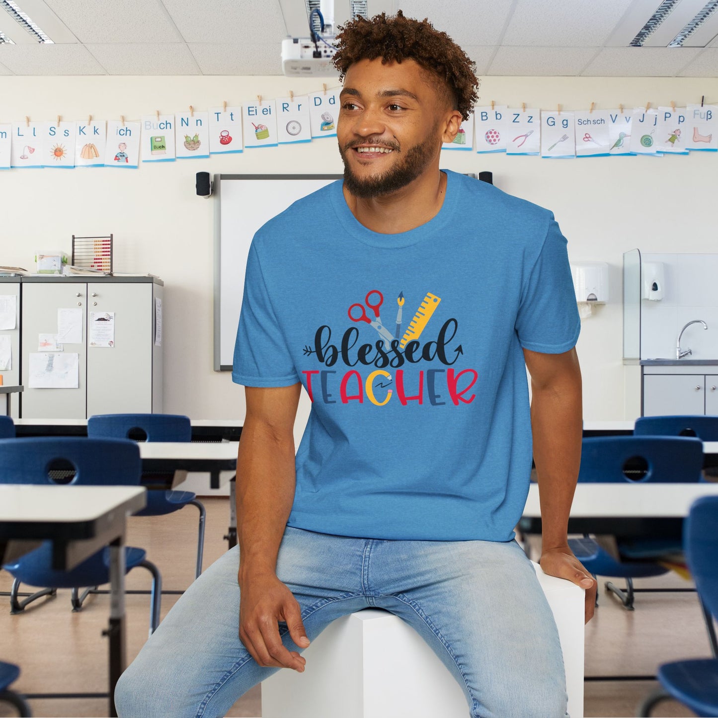 Blessed Teacher Adult T-shirt