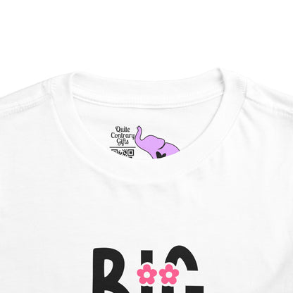 Big Sister (Pink Flowers) Toddler Tee