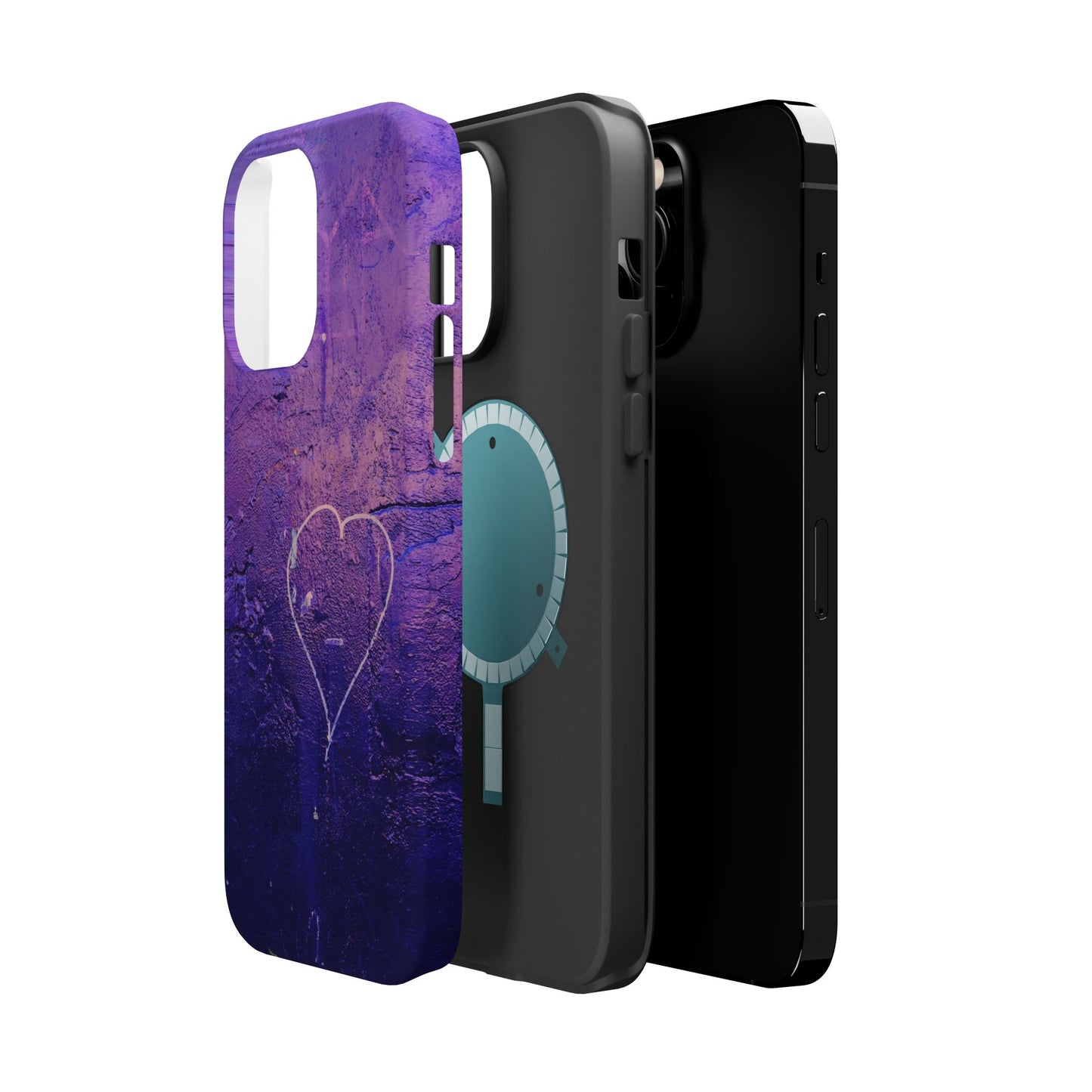 Purple Heart Wall MagSafe® Compatible Tough Case for iPhone