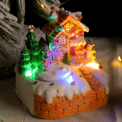 Mini Rotating Gingerbread Man Music Box