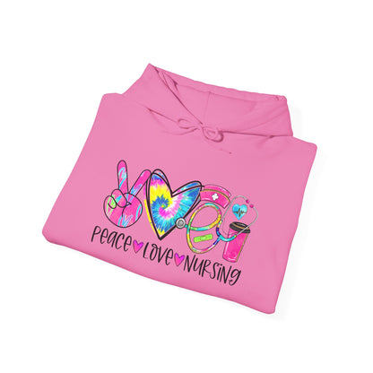 Love Peace Nursing Heavy Blend™ Hooded Sweatshirt