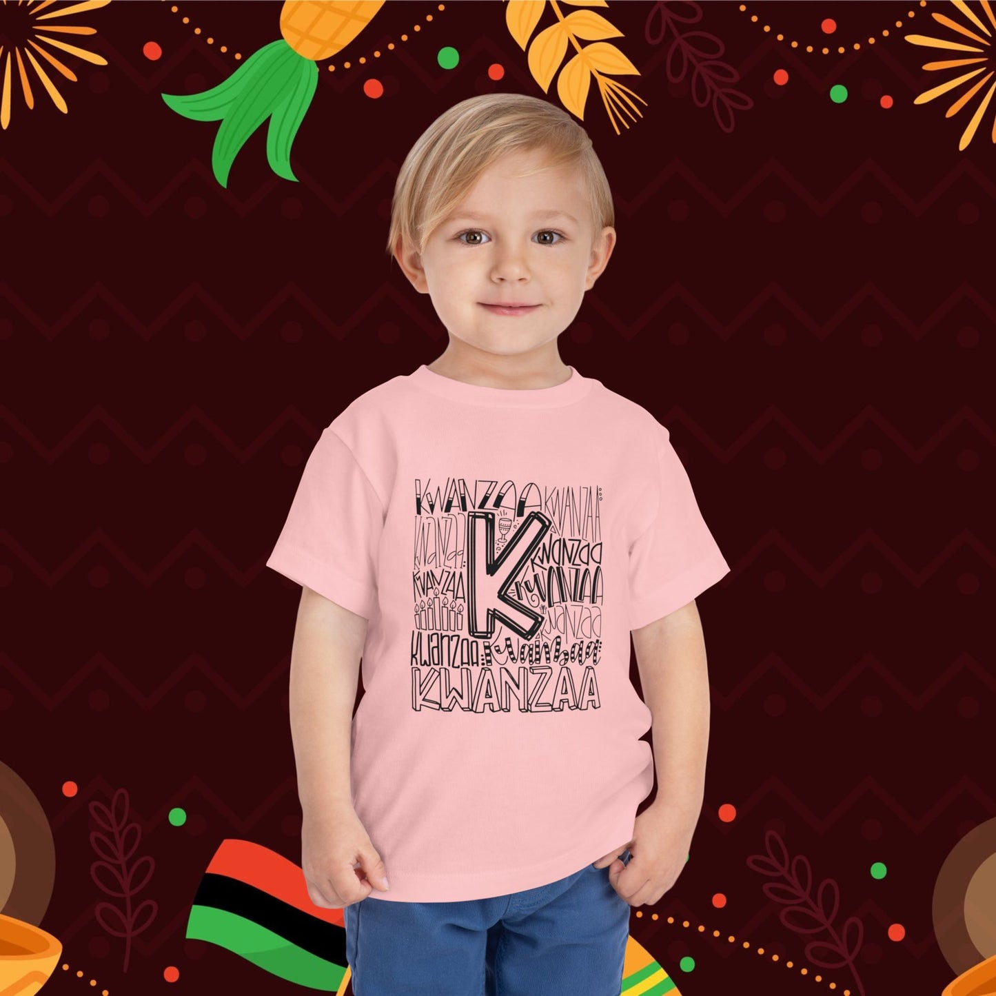 Kwanzaa Wordcloud Toddler Tee