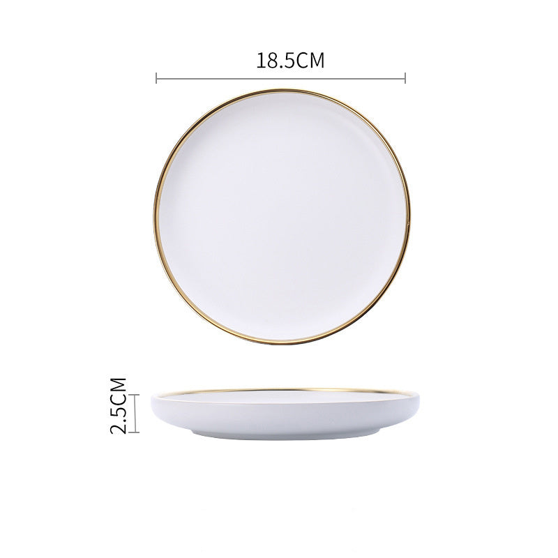 Signature Gold & Silver Trim Dinnerware Set