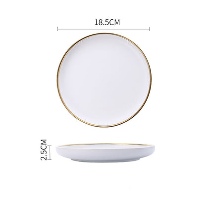 Signature Gold & Silver Trim Dinnerware Set