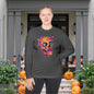 Creepy Skull Adult Long Sleeve Tee