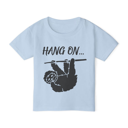 Hang On (Sloth) Heavy Cotton™ Toddler T-shirt